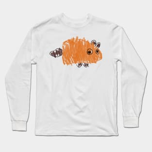 Crayon drawing of a mouse Long Sleeve T-Shirt